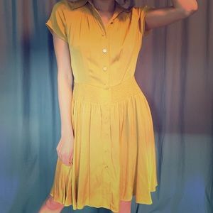Mustard yellow dress